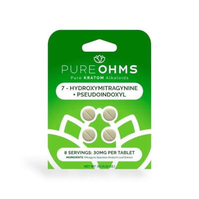 Pure Ohms 30mg 7-Hydroxymitragynine + Pseudoindoxyl Tablets 4ct
