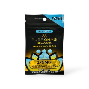 Pure Ohms Black 7-Hydroxy Chewable Tablets Blue Slush 175mg